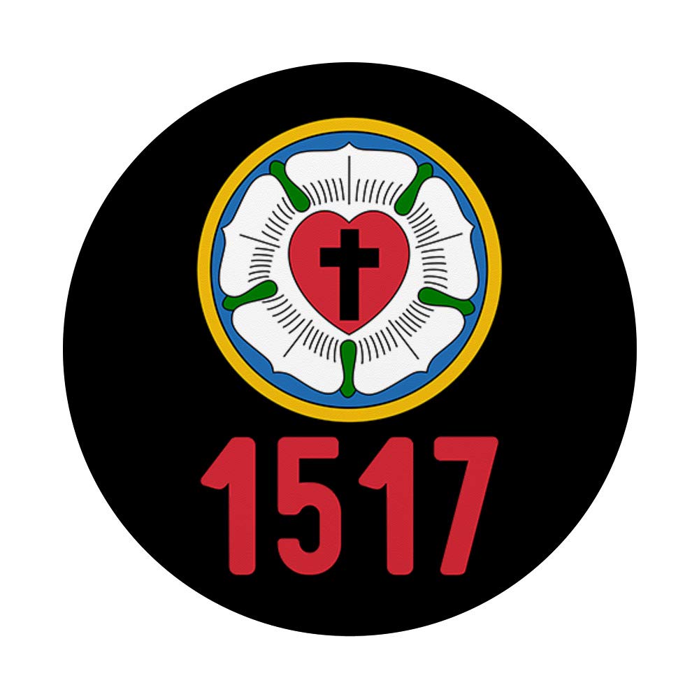 1517 Lutheran Protestant Reformation Martin Luther Rose PopSockets Swappable PopGrip - Perfect for Phones, Tablets & Bible Study Accessories