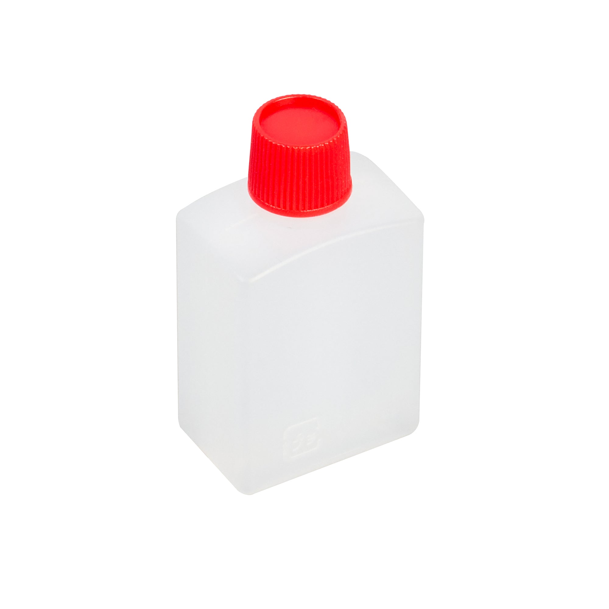 Bento Tek 15 mL Clear Plastic Soy Sauce Bottles with Red Caps - 100 Count Bulk Pack (1