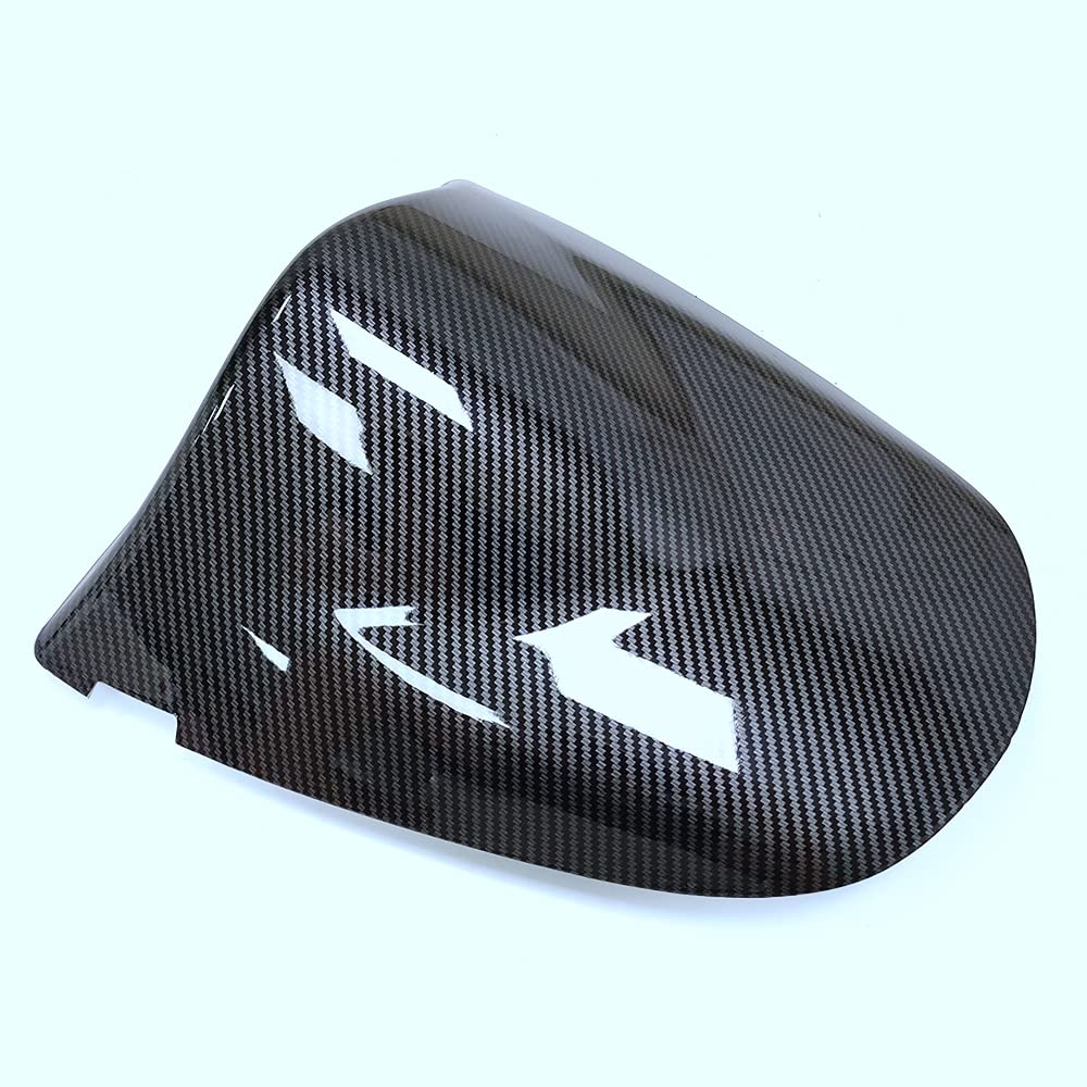 Carbon Fiber Motorcycle Rear Seat Cowl Cover for Kawasaki ZX6R 2003-2004 - Solo Seat Replacement with Pillion Tail Cover - Perfect for Sport Bike Customization & Track Days