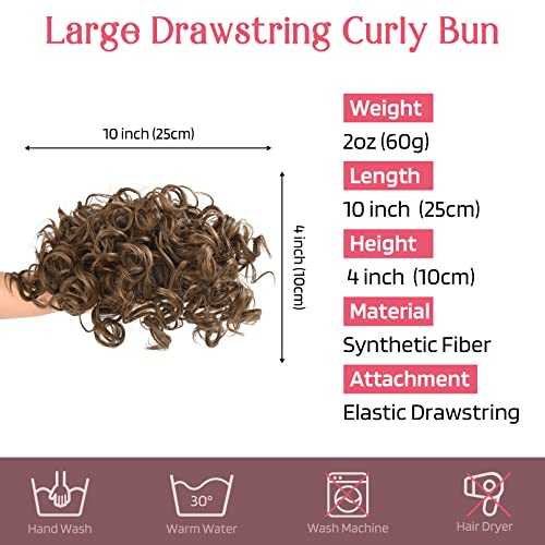 Messy Bun Hair Piece - Stretchy Elastic Drawstring Ponytail Holder for Women | Perfect for Workouts, Yoga, and Everyday Hairstyles