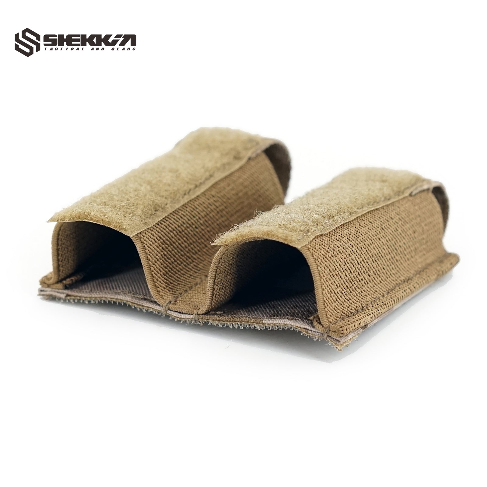 Tactical Double 9mm Magazine Pouch for Kangaroo Flap - Durable Molle-Compatible Pistol Mag Holder for Military, Police & Range Training Use