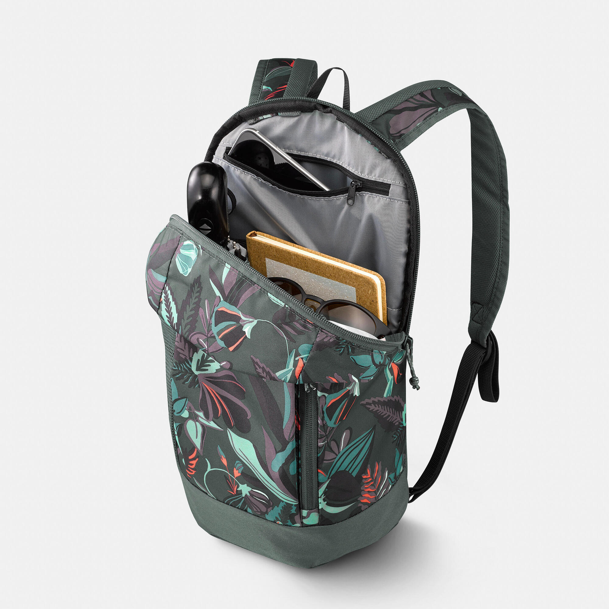 Quechua NH Arpenaz 100 10L Lightweight Hiking Backpack - Water-Resistant Daypack for Outdoor Adventures, Camping & Travel