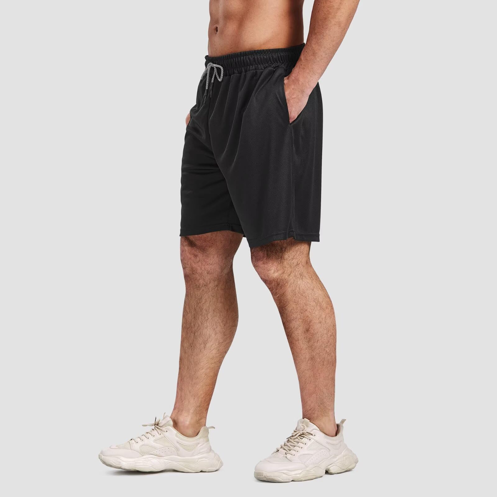 5 Pack Men's 7-Inch Gym Shorts - Breathable Quick-Dry Athletic Running Shorts with Mesh Lining & Pockets - Perfect for Workouts, Jogging, and Casual Wear