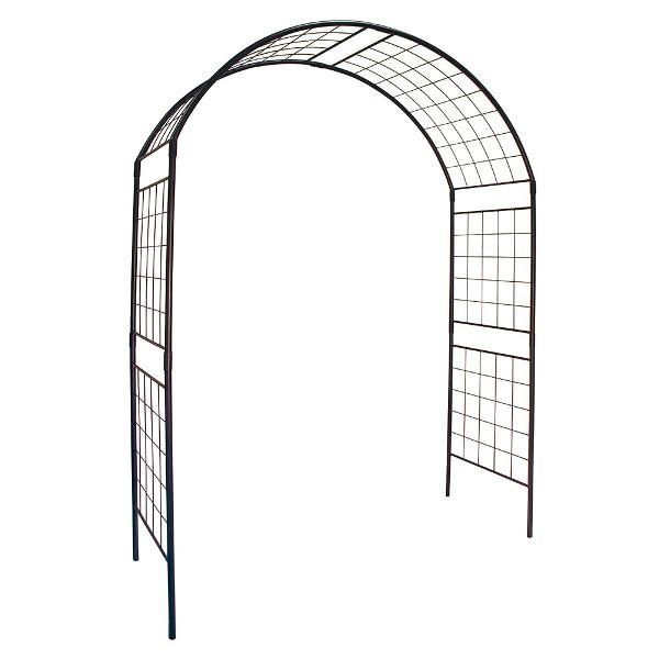 Achla Designs Monet II Arbor - 14 ft Garden Arch for Outdoor Weddings, Vine Support & Backyard Decor