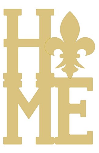 Fleur De Lis Wood Cutout - 12