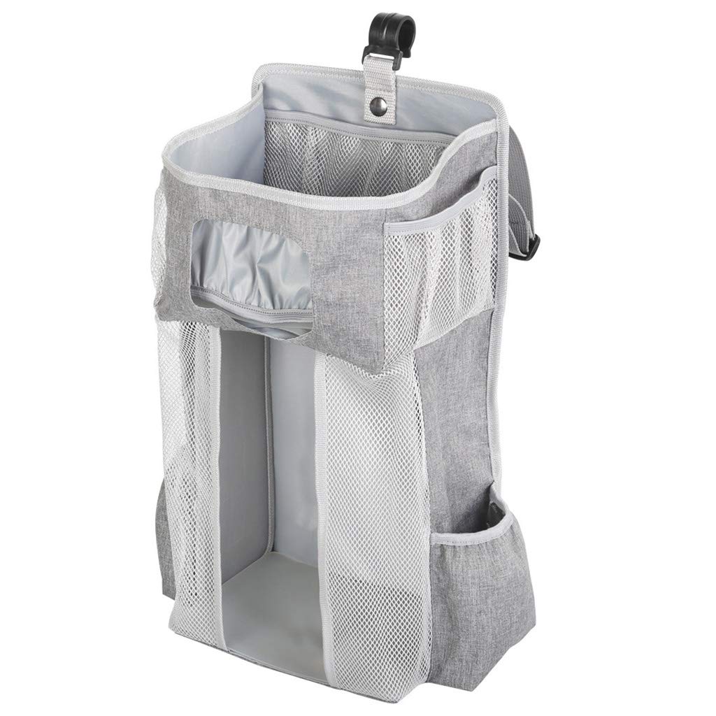 Baby Diaper Organizer - Hanging Storage Bags for Crib or Wall - Perfect for Nursery Organization & Diaper Changing Station