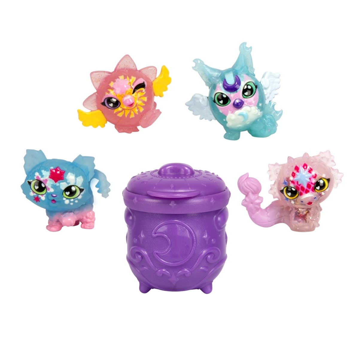 Magic Mixies Minis Shimmerverse Series 1 - 4-Pack Assorted Collectible Toy Figures for Kids | Perfect for Playtime, Party Favors & Surprise Gifts