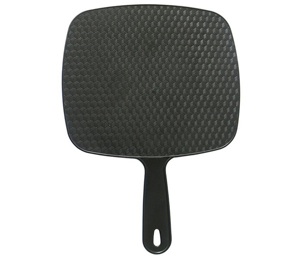 Hacoly Black Handheld Mirror for Makeup, Hair Styling - Perfect for Salon, Barber, and Home Use