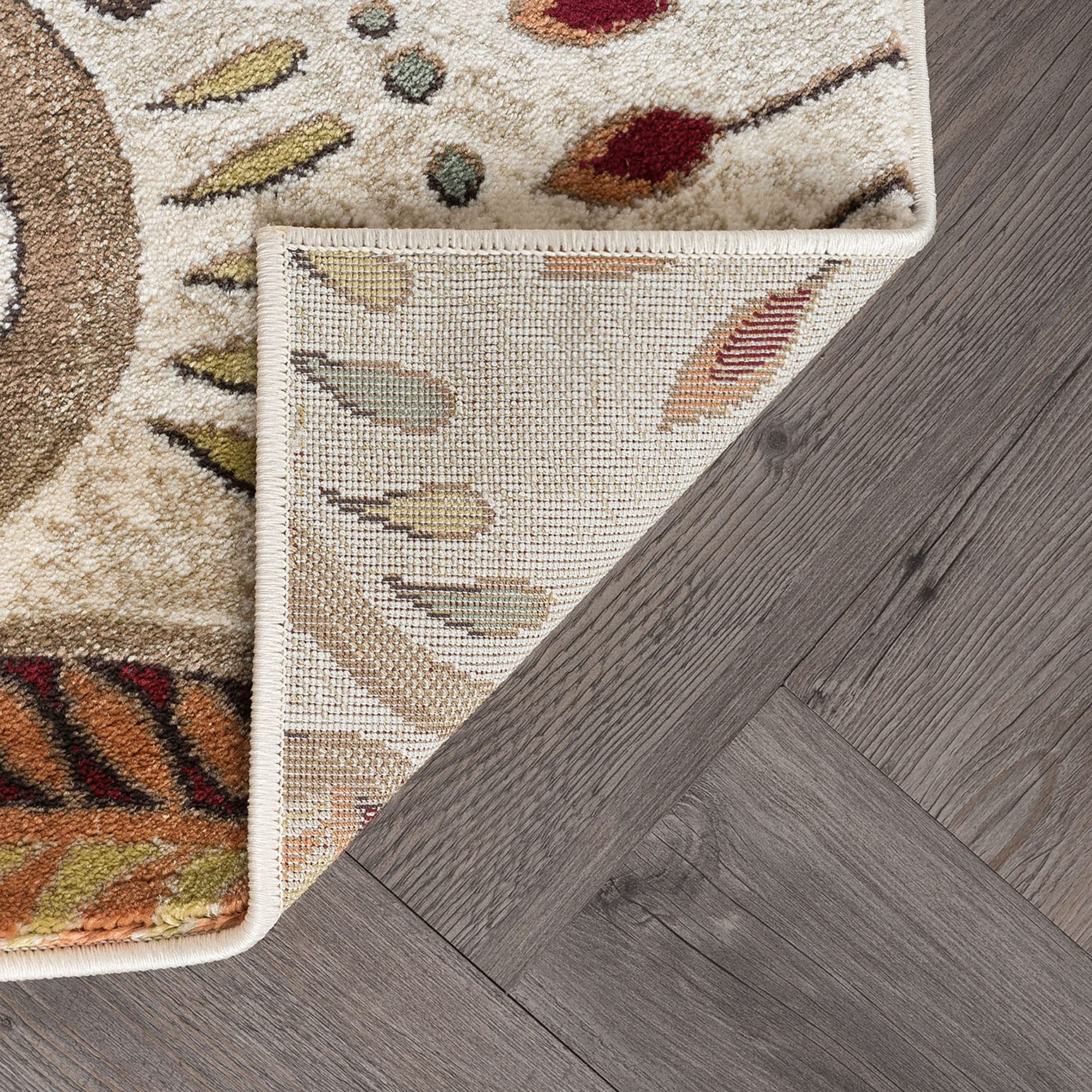 Giselle Contemporary Abstract Ivory Rectangle Area Rug 9' x 12.6' - Modern Neutral Living Room Rug for Bedroom, Dining Room & Office Decor