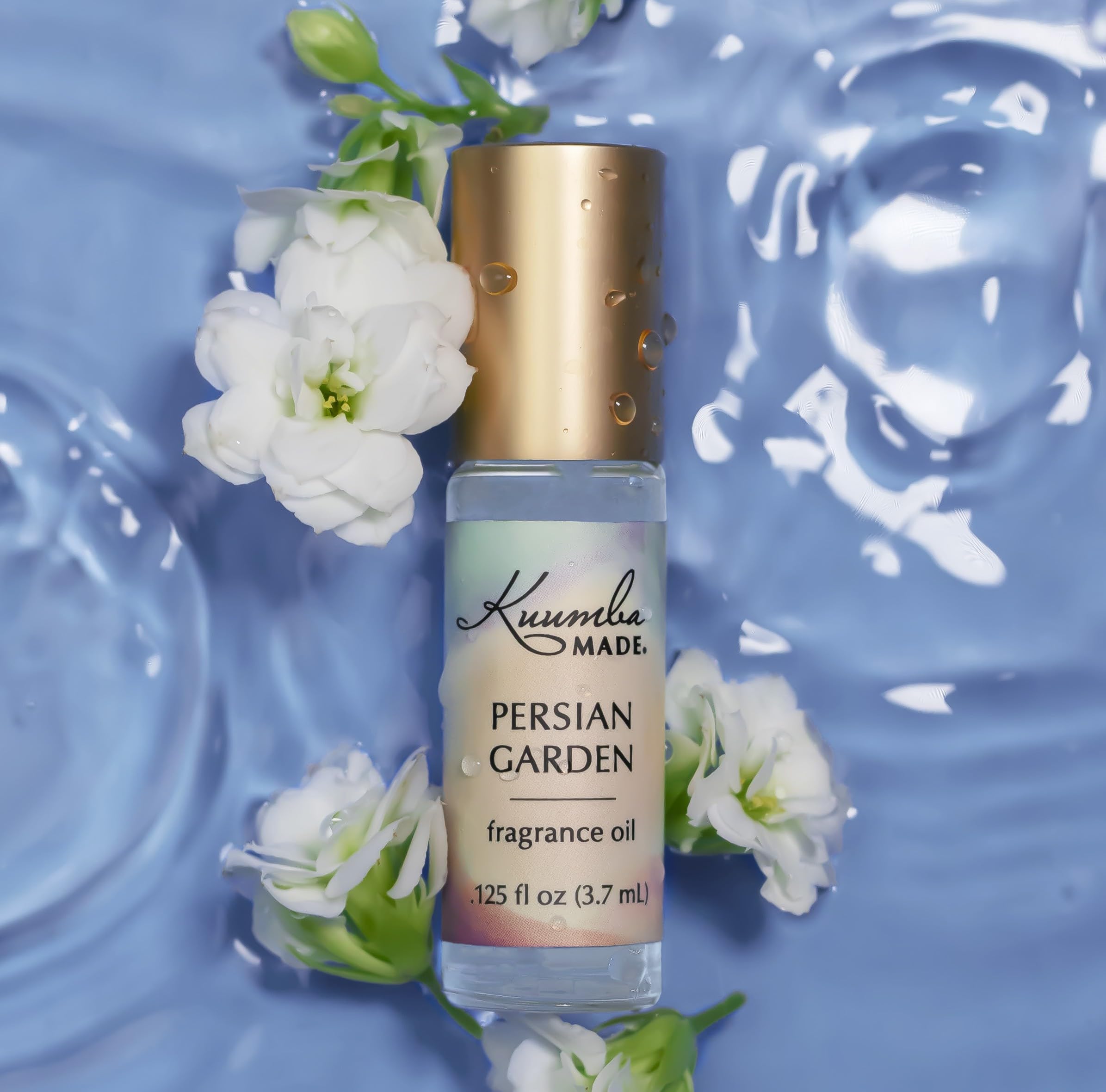 Kuumba Made Persian Garden Fragrance Oil - 0.125 Fl Oz Roll On Perfume with Warm Floral, Ocean Air & Light Amber Notes | Alcohol-Free, Long-Lasting Scent for Women & Men | Perfect for Daily Wear, Travel & Gift Giving