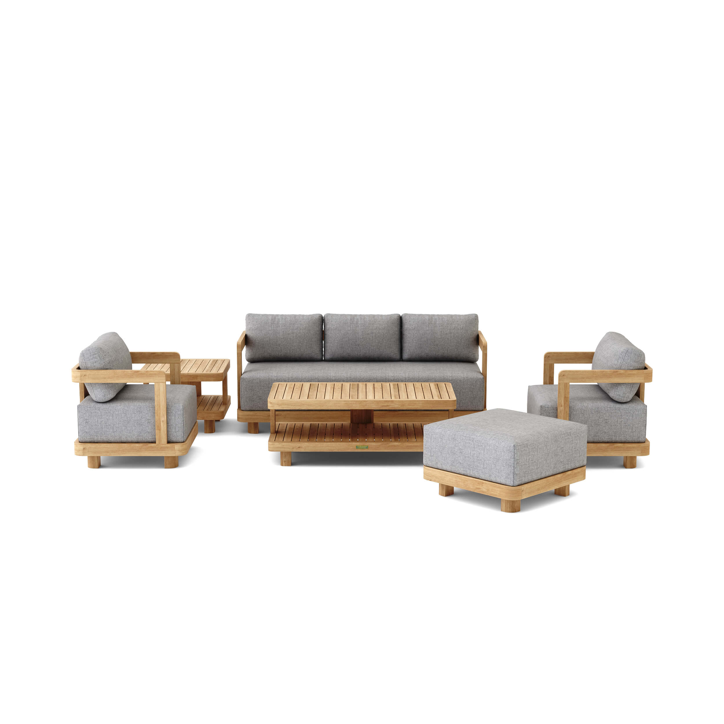 Granada 6-Piece Deep Seating Patio Furniture Set - Outdoor Wicker Sofa Sectional with Cushions for Garden, Poolside & Backyard Relaxation
