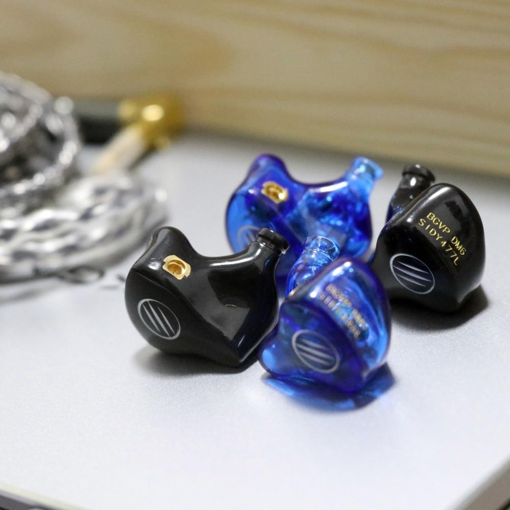 BGVP DM6 5BA HiFi In-Ear Monitor Earbuds with MMCX Connector - Audiophile Grade Sound for Music Lovers & Studio Monitoring