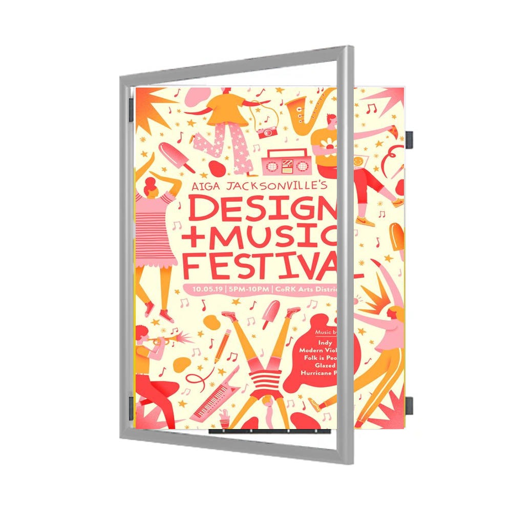 20x20 Poster Frame - SwingFrame Wide Face Display for Art, Photos & Posters - Perfect for Home Decor, Office & Gallery Displays