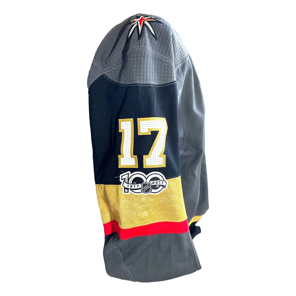 Authentic Marc Andre Fleury Signed Vegas Golden Knights NHL Expansion Draft Jersey 6/21/17 with JSA COA - Perfect for Hockey Collectors, Sports Memorabilia Displays, and NHL Fan Gifts