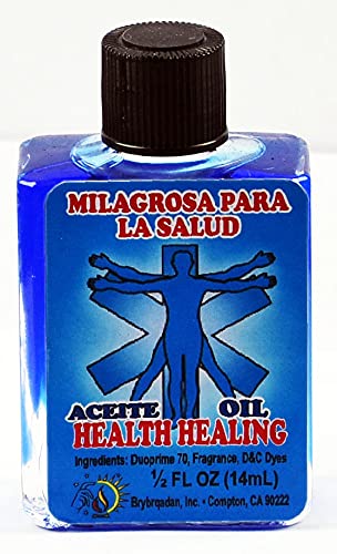 12 Pieces MW Brybradan Spiritual Healing Oil - Milagrosa Para La Salud (1/2 fl oz 14.7ml) for Aromatherapy, Meditation & Spiritual Cleansing