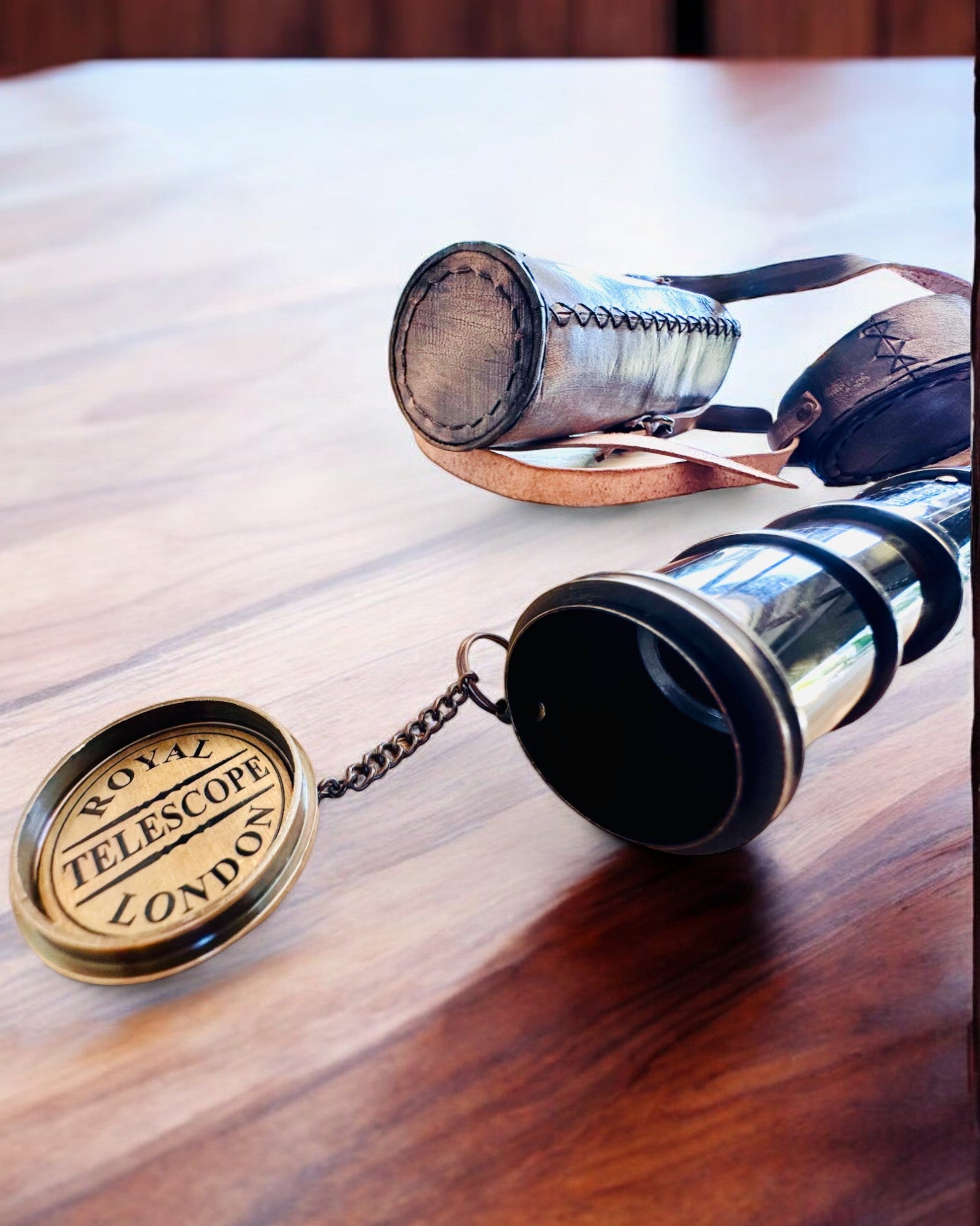 Premium Voyager Telescope with Engraved Lens & Genuine Leather Case - Customizable Engraving for Gifts | Astronomy Stargazing, Camping, Outdoor Adventures & Educational Use