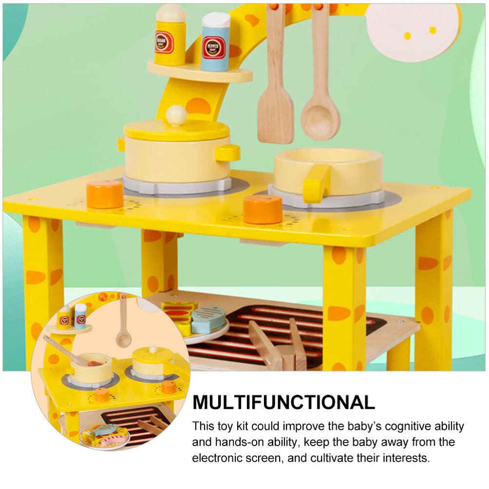 HEALLILY 1 Set Kids Pretend Play BBQ Cooking Toy - Early Educational Cognitive Learning Toy for Toddlers & Children - Perfect for Role Play, House Play, and Developmental Fun