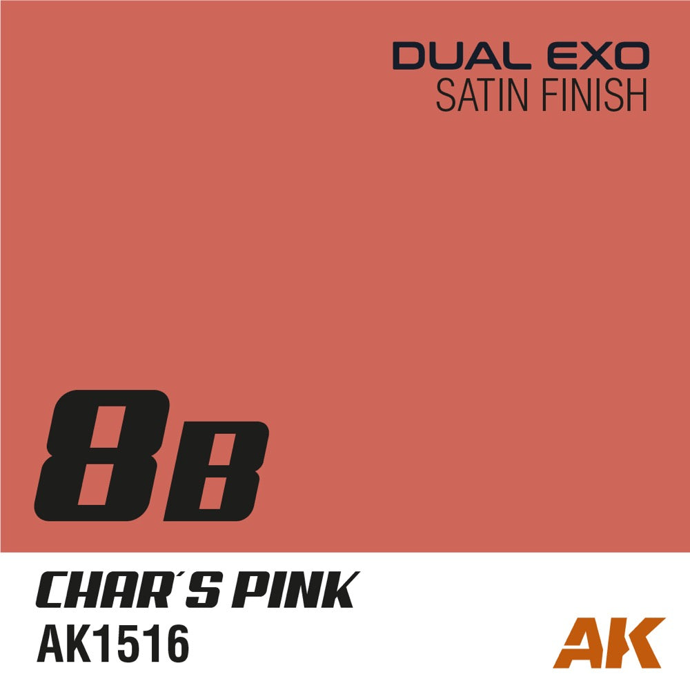 AK Interactive AK1516 Dual Exo Sci-Fi 8B Characters Pink Acrylic Paint - 60ml Bottle for Miniature Painting, Model Kits, and War Gaming Scenes