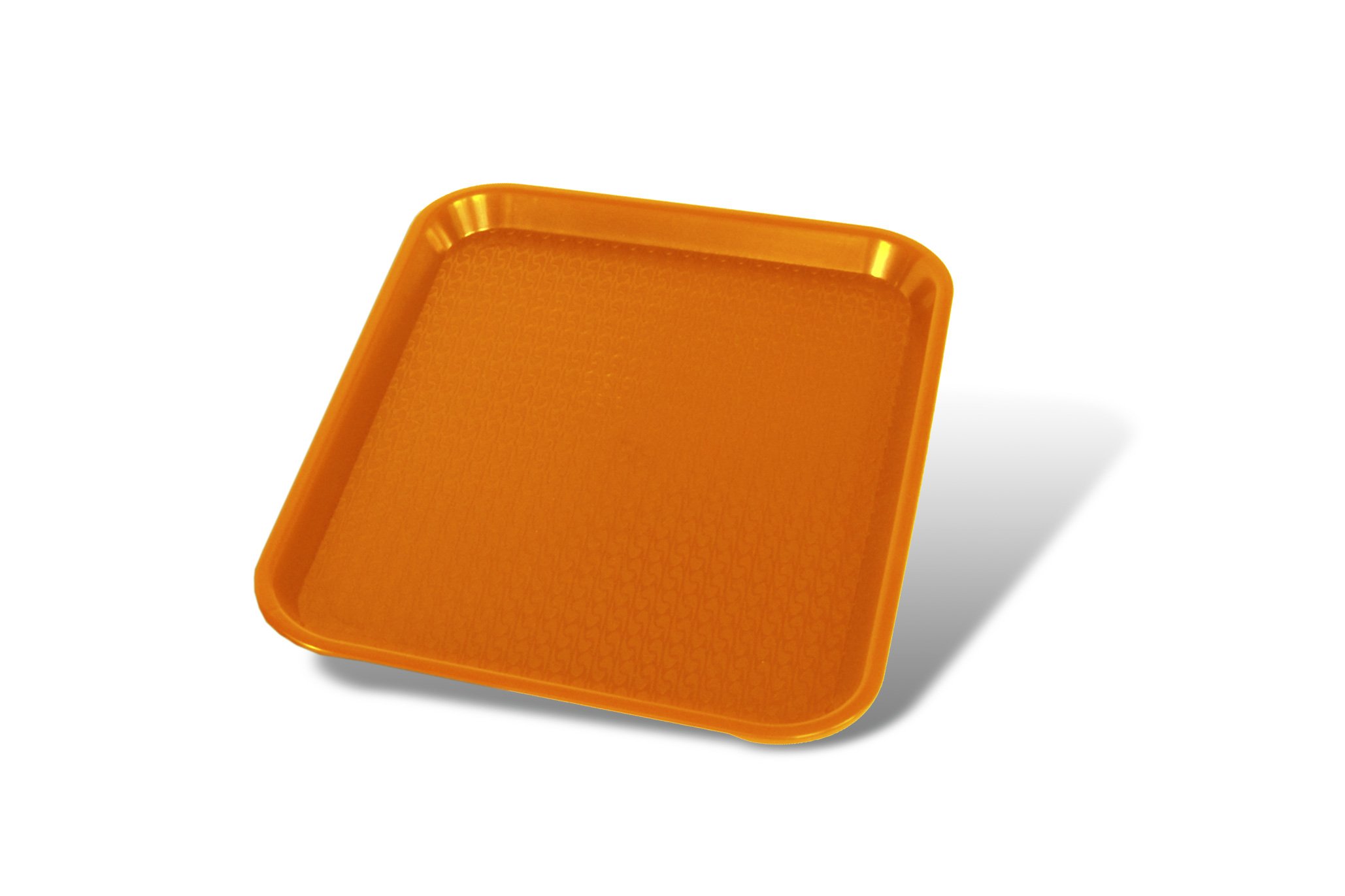 Crestware 10x14 Inch Orange Fast Food Tray - Durable Plastic Serving Tray for Restaurants, Cafes, and Food Trucks - Perfect for Serving Burgers, Fries, and Snacks