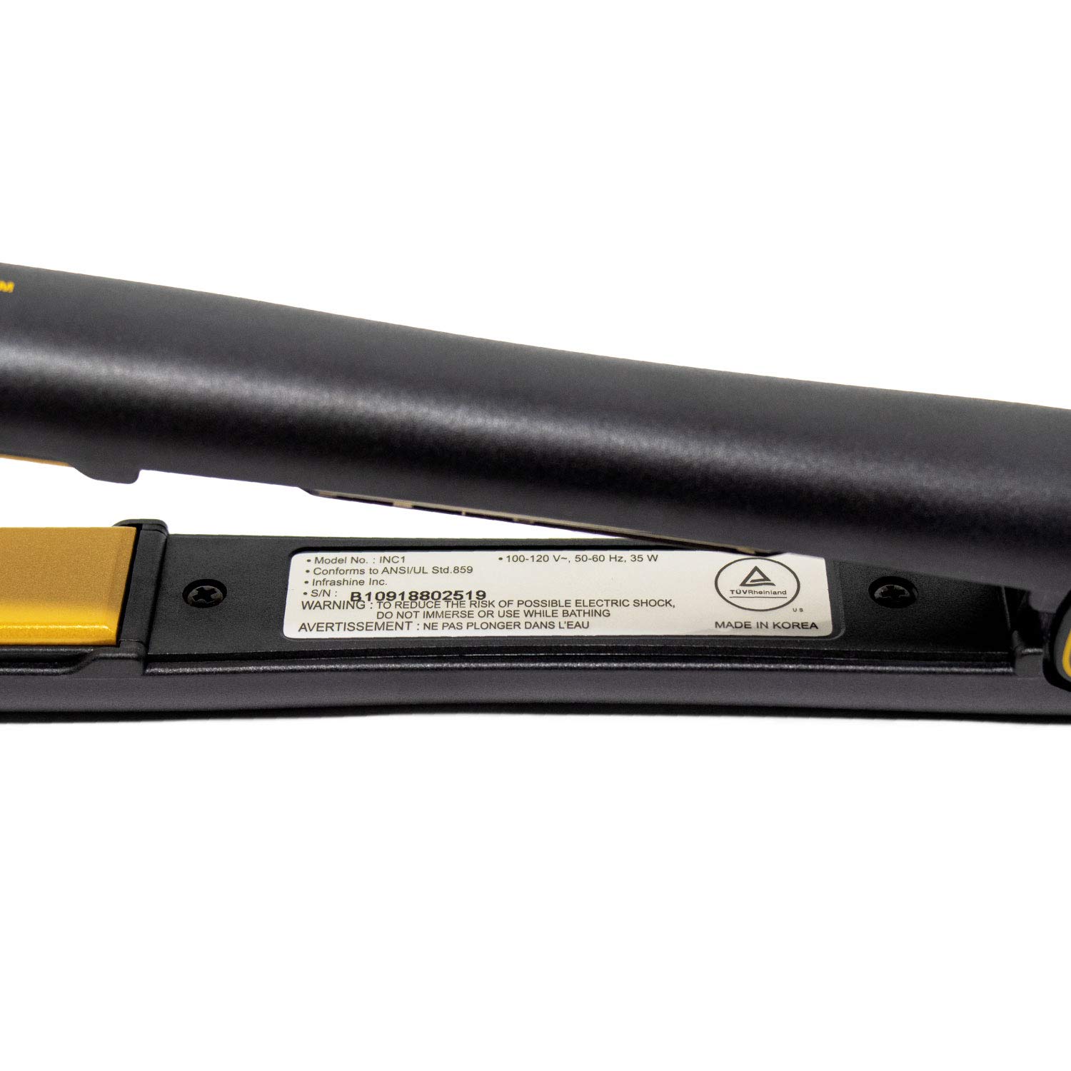 Original Medium Flat Iron 1 Inch - Black Ceramic Floating Plates for Smooth Shiny Frizz-Free Hair - Professional Hair Straightener for Home & Salon Use - 1 Year Warranty - Made in Korea - Perfect for Styling, Straightening & Smoothing Hair Daily