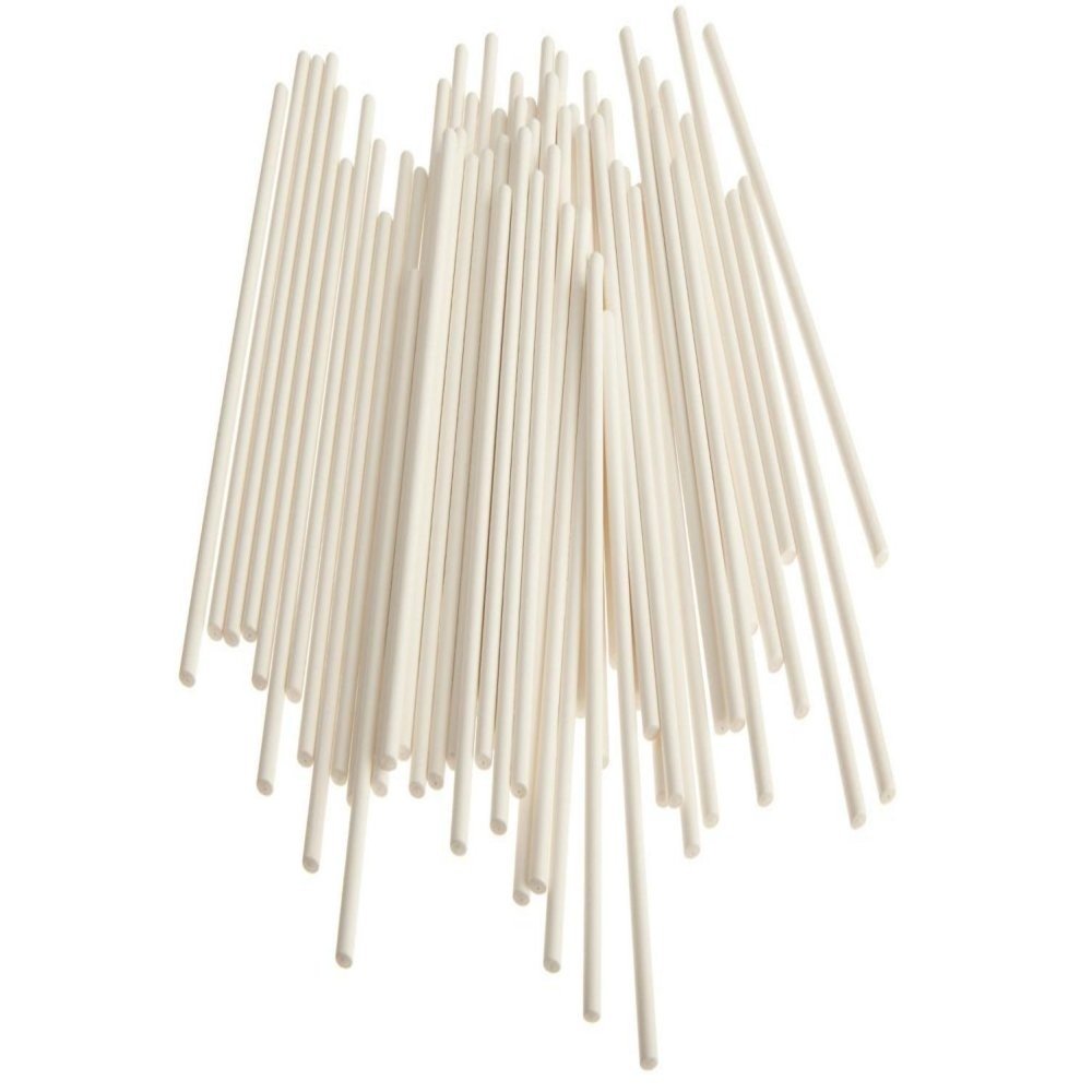 Oven-Safe Paper Sticks - White, 304 x 3.8 mm, Pack of 2250 - Perfect for Baking, Crafts, and DIY Projects