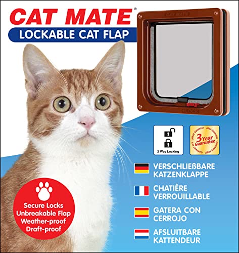 Lockable Cat Door for Indoor & Outdoor Pet Access