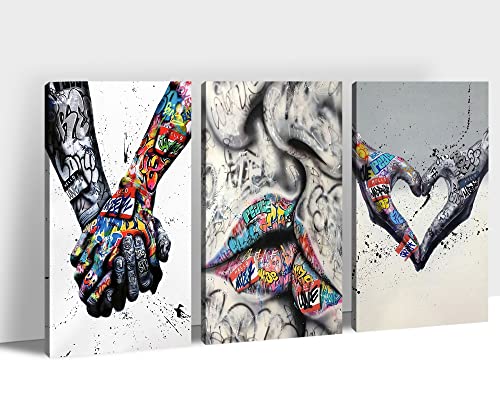 3Panels Graffiti Canvas - 09