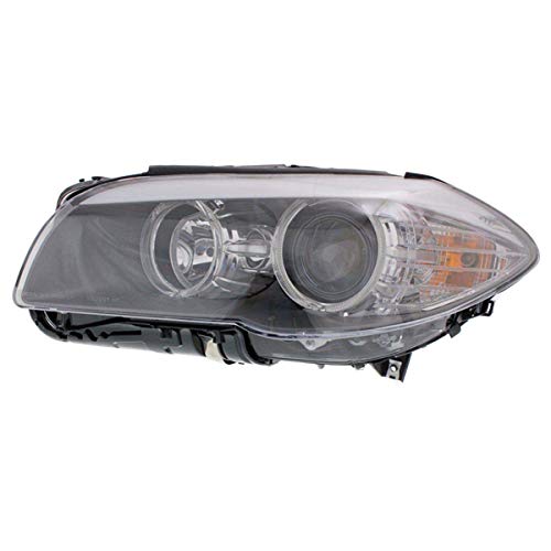 BMW 528i Front Halogen Headlight Headlamp Assembly with Bulb - Left Driver Side for 2011-2013 Models | Perfect Replacement for Night Driving & Enhanced Visibility