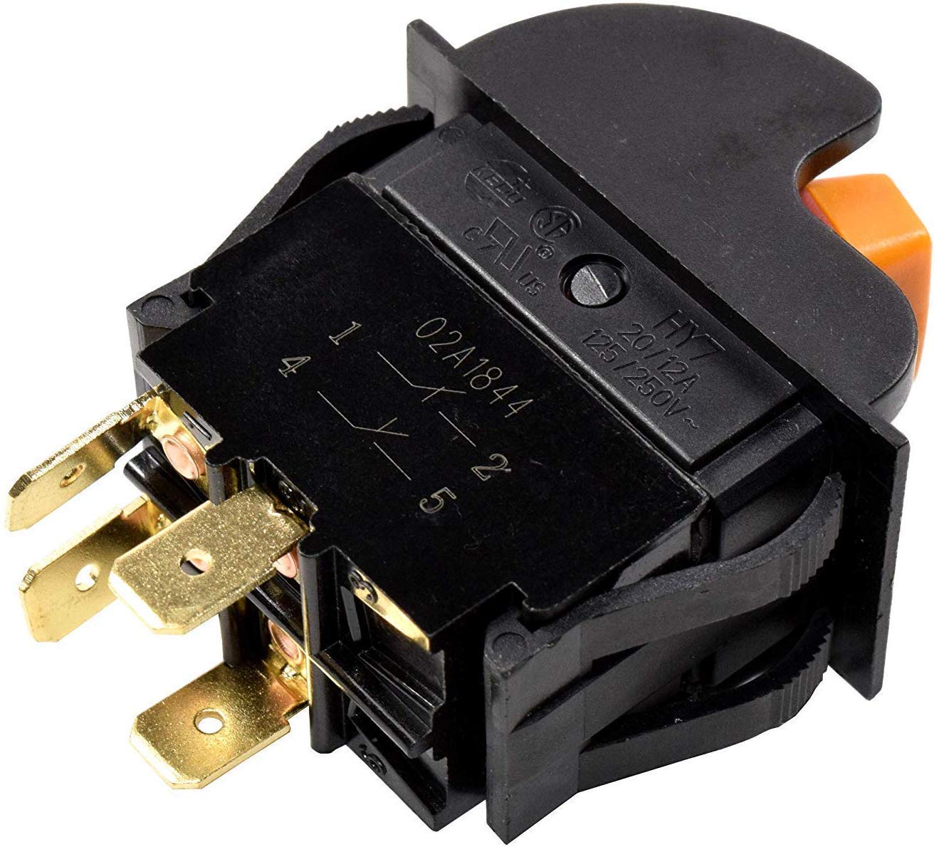 HQRP On-Off Toggle Switch Replacement Compatible with Dewalt, Rockwell, Hitachi, Craftsman & More Power Tools - Perfect for Planer, Band Saw, Drill Press, Table Saw, Grinder & Sander Repairs