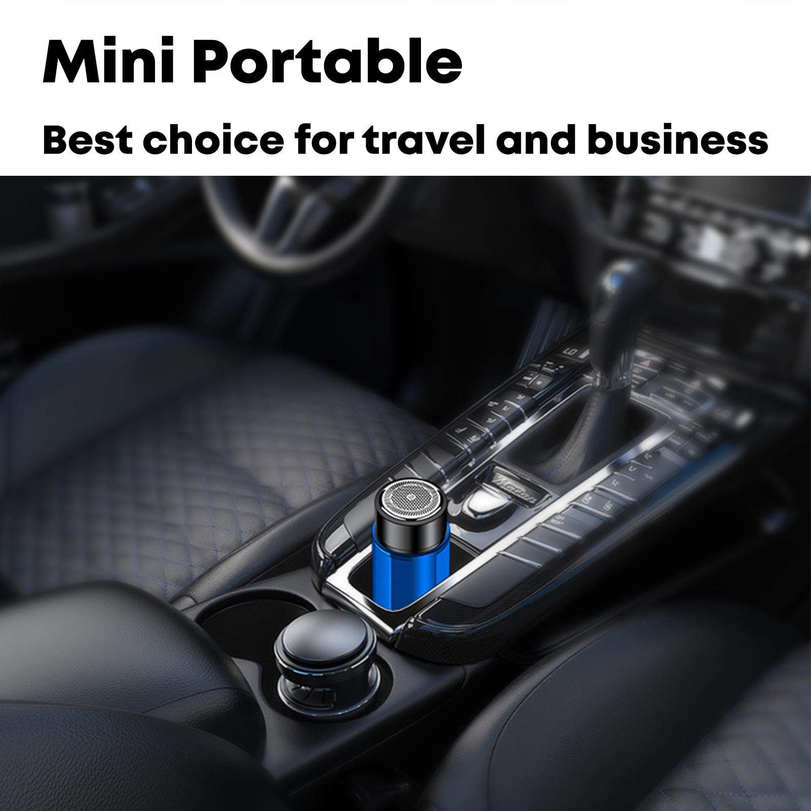 Rianpesn Travel Shaver for Men - Portable Pocket Size Foil Shaver | Wet/Dry USB Rechargeable Beard Trimmer & Hair Clipper | Perfect for Business Trips, Gym, and On-the-Go Grooming