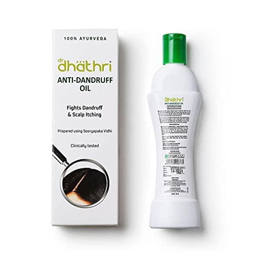 Dhathri Anti Dandruff Hair Oil - 100ml (Pack of 2) | Ayurvedic Herbal Treatment for Dandruff & Itchy Scalp | Natural Scalp Care for Men & Women | Perfect for Daily Hair Care & Scalp Massage