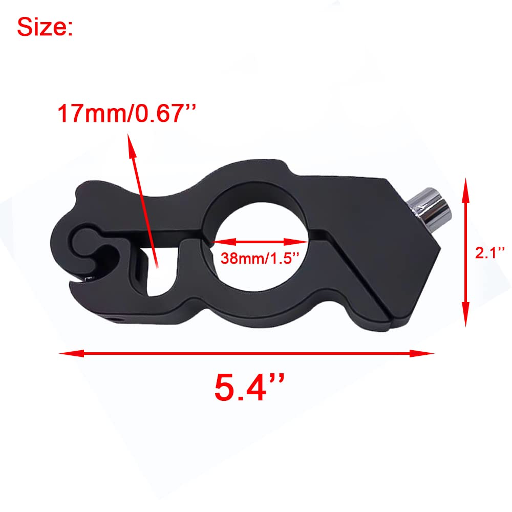 Heavy Duty Motorcycle Anti-Theft Lock - Black Brake Throttle Grip Security Lock for Bikes & Mopeds | Deter Theft for Parking, Storage & Outdoor Use