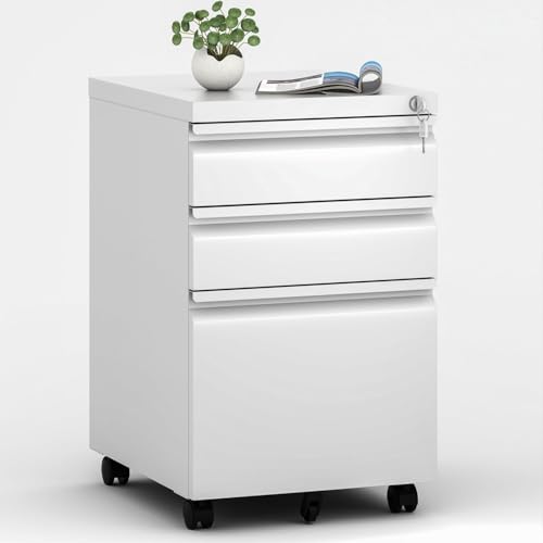 3-drawer Matte White