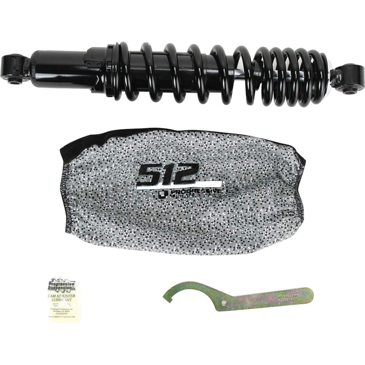Progressive Suspension 512 Series Rear Shock Absorber - Heavy Duty Motorcycle Suspension for Smooth Rides on Rough Terrain | Perfect for Off-Roading, Adventure Touring & Custom Bike Builds