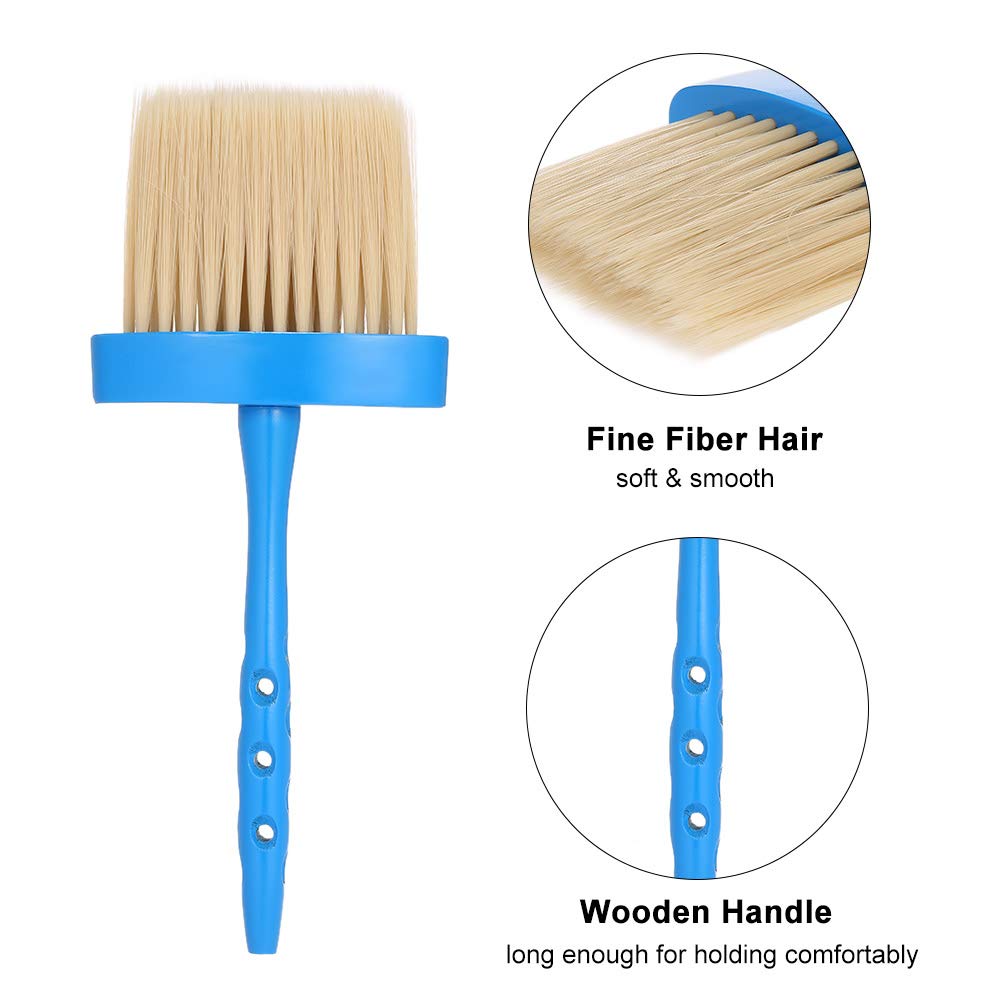 Professional Long Handle Neck Hair Cleaning Brush - Salon Grooming Tool for Hair Cutting, Shaving & Sweeping | Perfect for Barbershops, Home Grooming & Pet Care