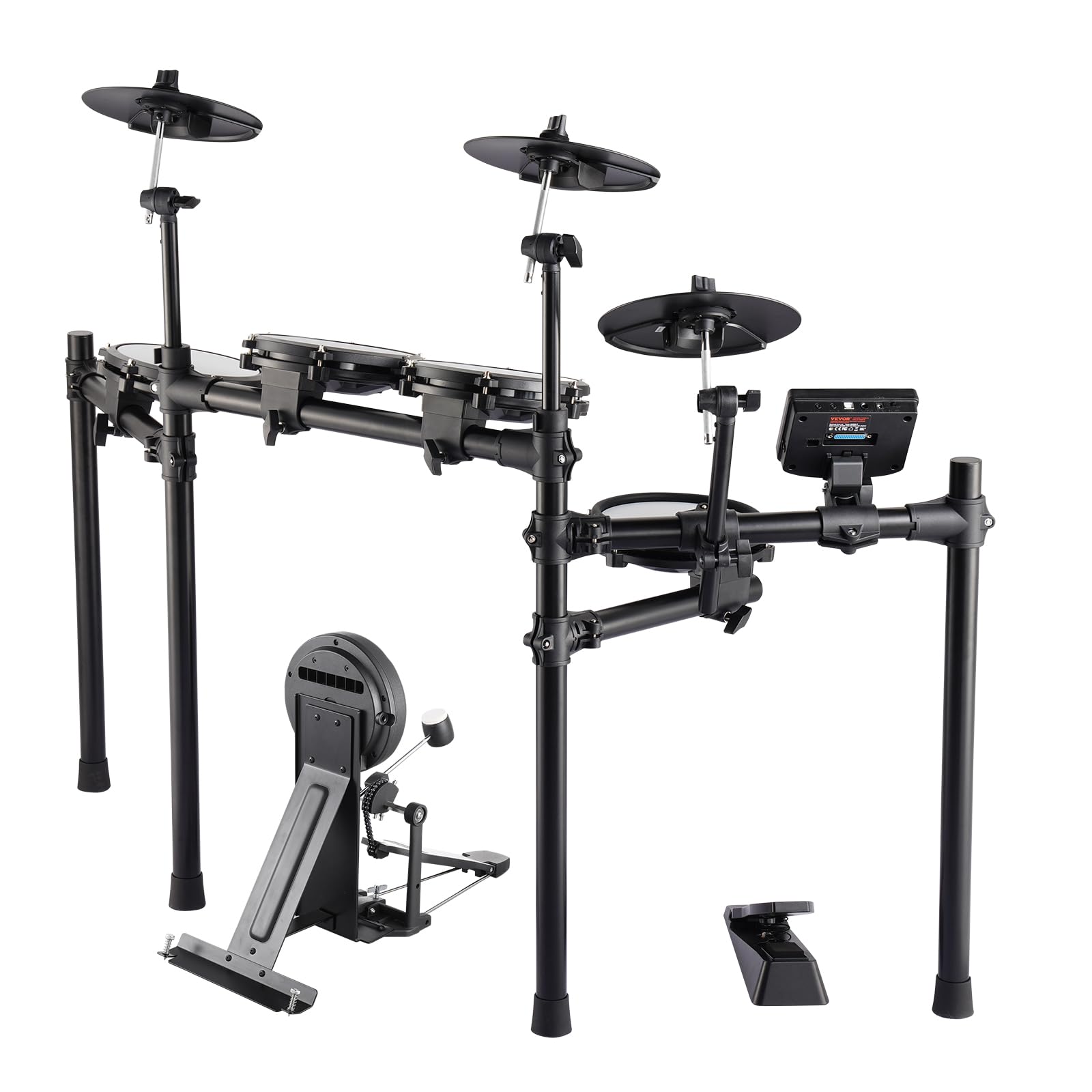 VEVOR Electric Drum Set for Beginners & Adults - 32 Drum Kits, 480 Sounds, USB MIDI Support, 8