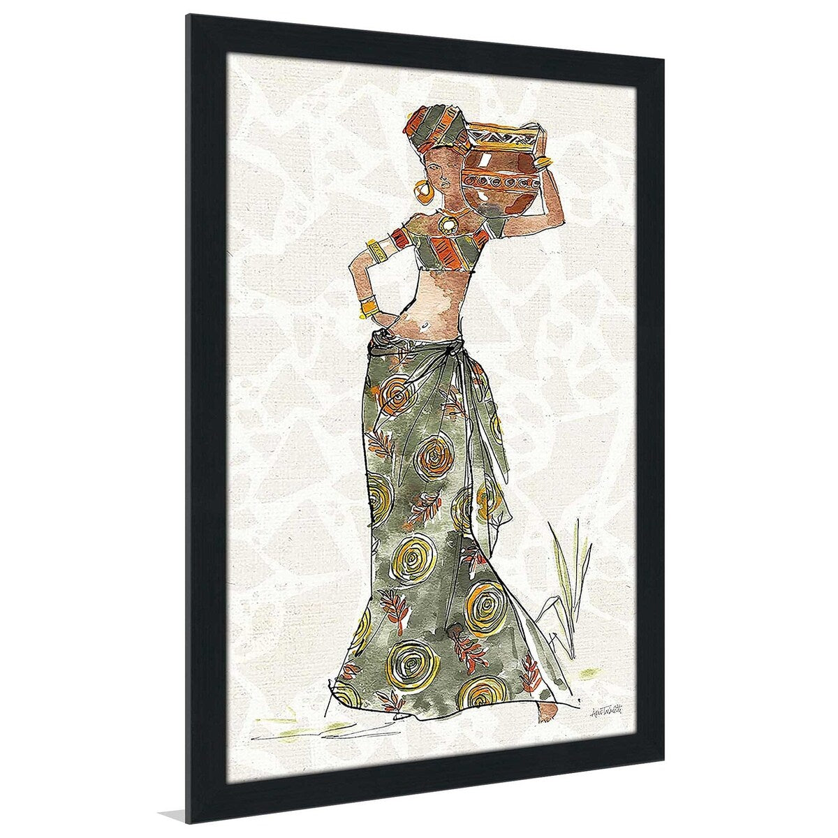 African Flair VIII C by Anne Tavoletti - Vibrant Abstract Art Print on Premium Acrylic Panel - Perfect for Modern Home Decor, Office Wall Art & Unique Gift Ideas