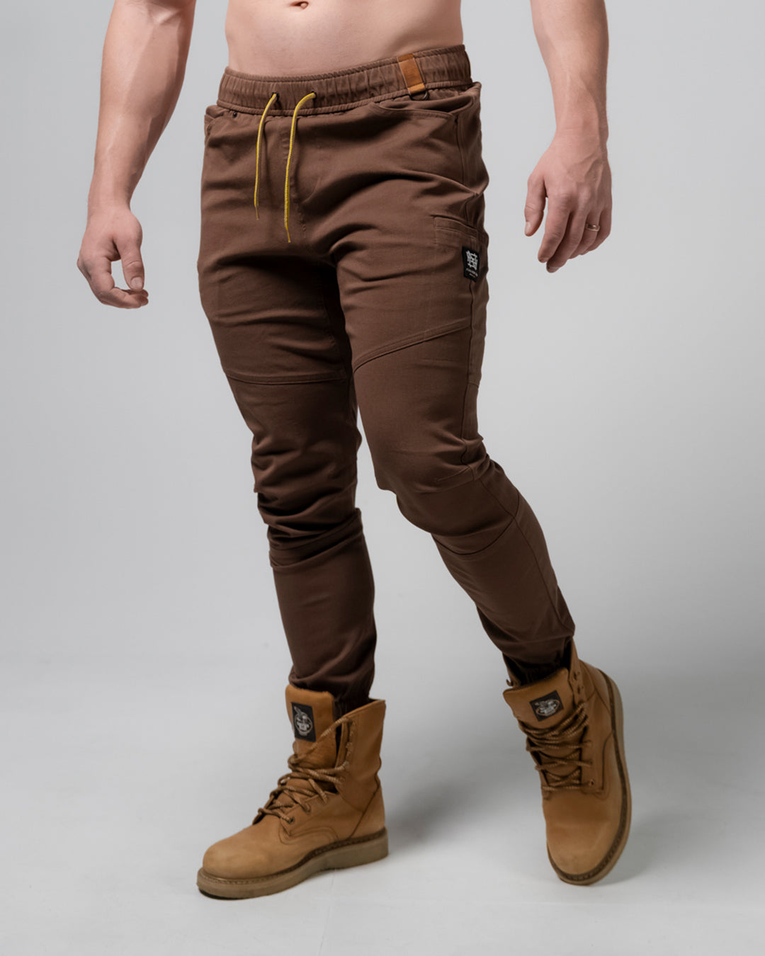 Premium GOAT JOGGER Sweatpants for Men - Soft & Comfortable Chocolate Brown Joggers - Perfect for Lounge, Gym, and Casual Wear