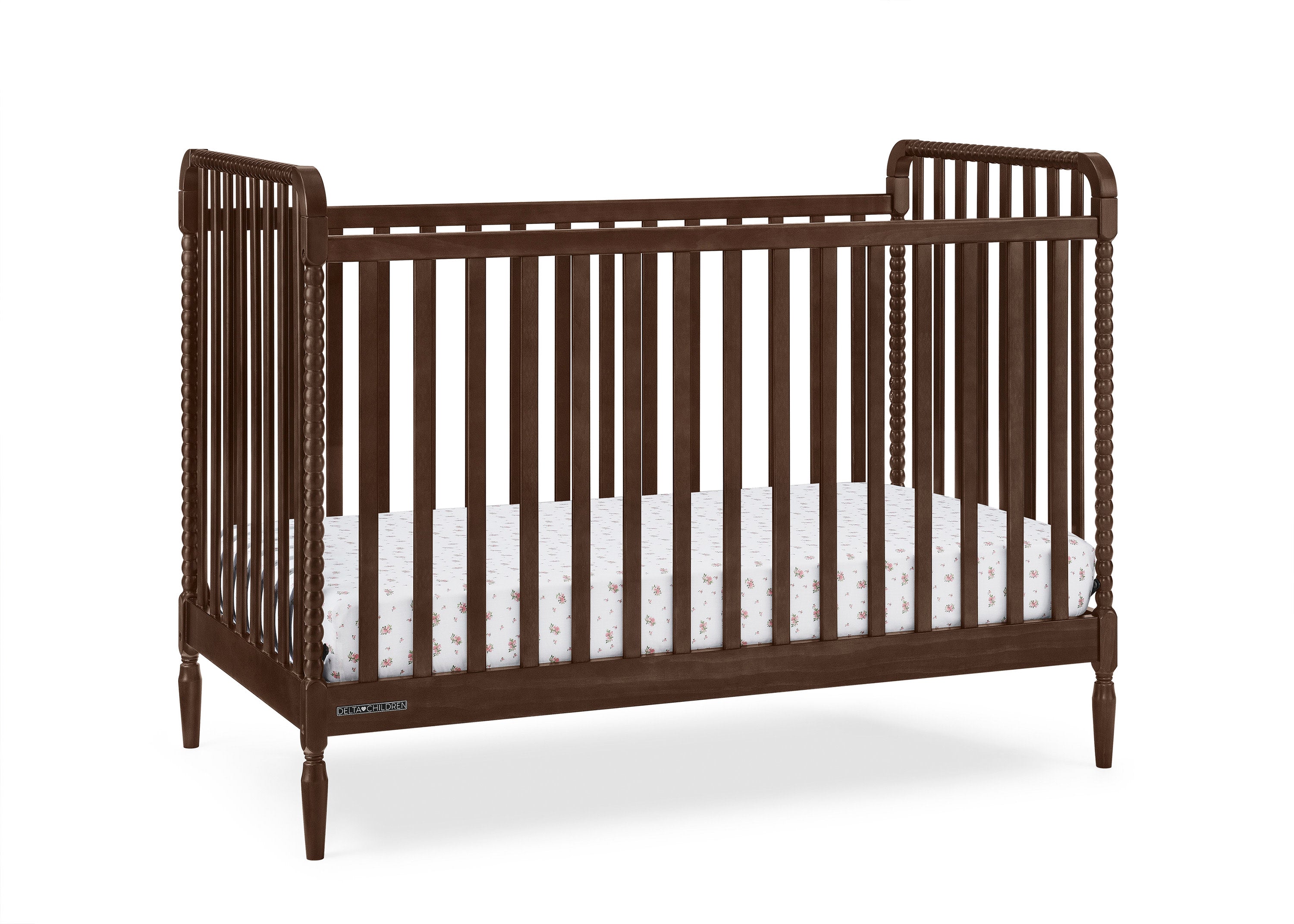 Lily 4-in-1 Convertible Baby Crib - White Nursery Furniture for Newborn to Toddler Bed | Perfect for Modern Nursery, Bedroom & Daycare
