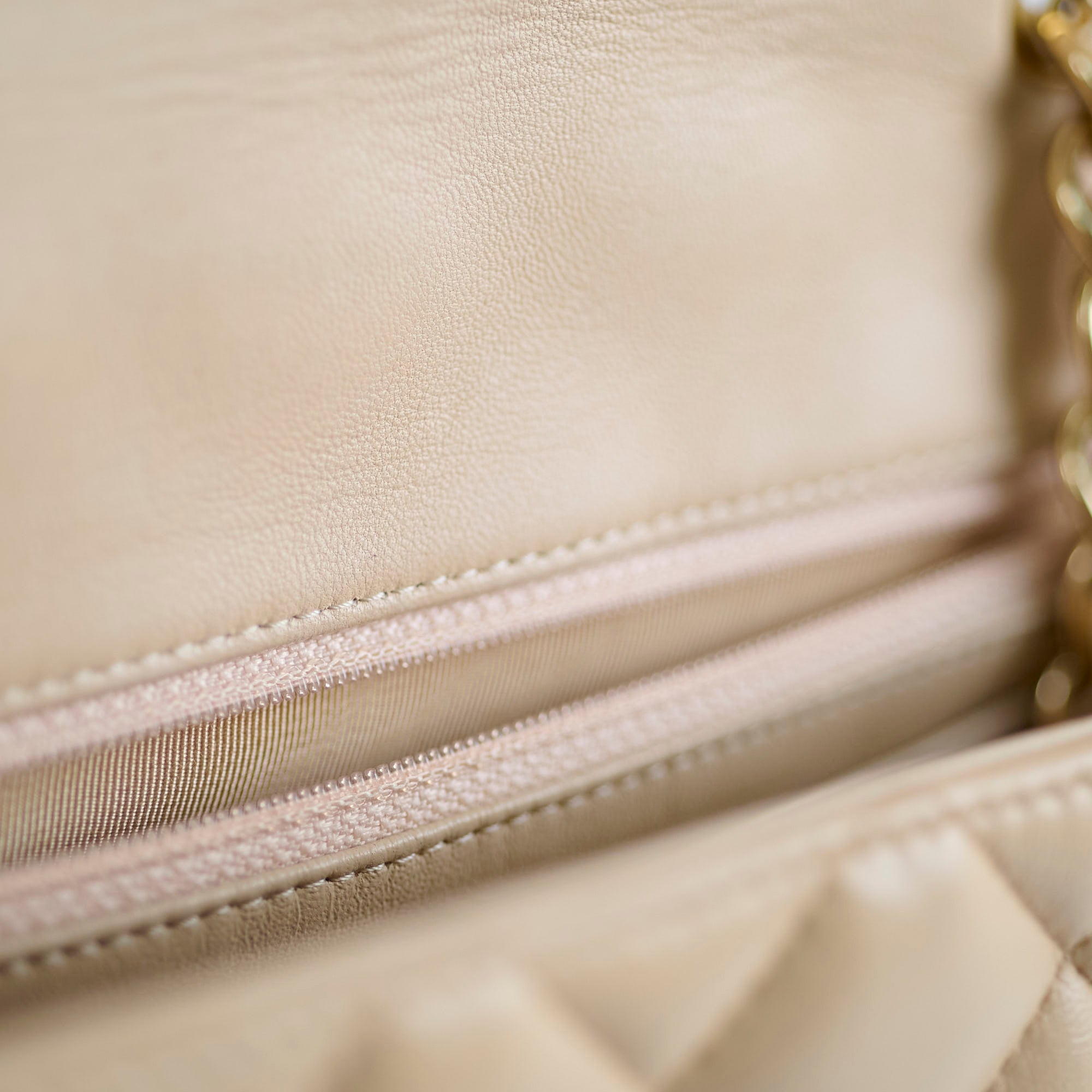 Authentic Chanel Single Flap Jumbo Bag in Beige Lambskin Leather (12 Series 2009) - Luxury Handbag for Women, Perfect for Work, Evening Events & Fashionable Outfits