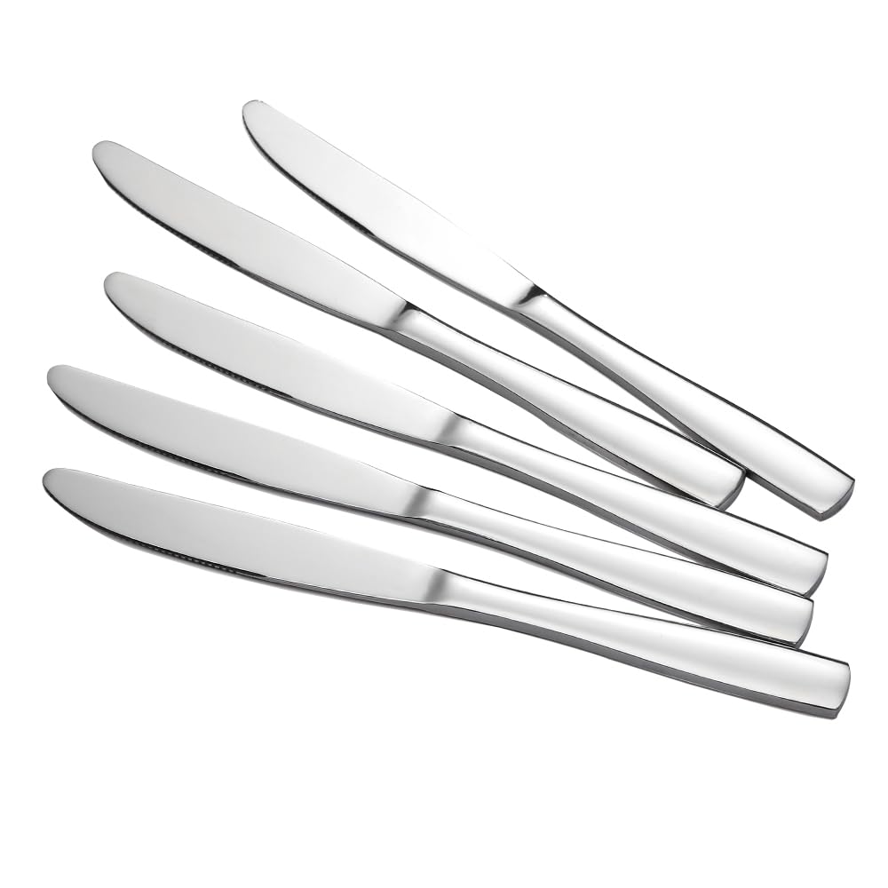 Premium 12-Piece Stainless Steel Dinner Knife Set - Rustproof & Durable Cutlery for Steak, Seafood & Everyday Dining - Elegant Tableware for Restaurants, Weddings & Home Entertaining