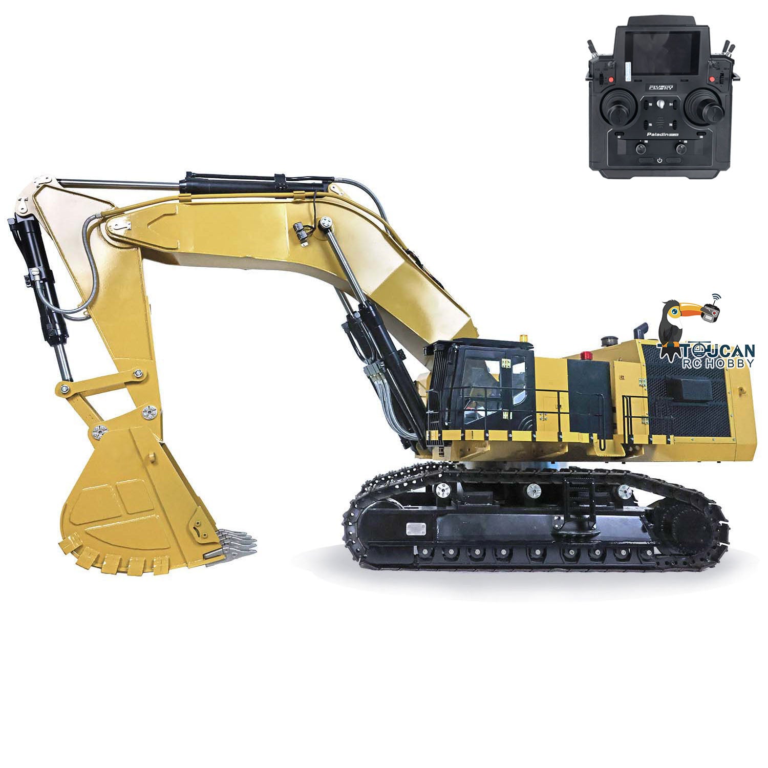1/14 Scale Metal Hydraulic RC Excavator Toy - 6015B Remote Control Construction Vehicle with Heavy Duty Digger & PL18 EVLite ESC | Pre-Order Now for Kids & Adults | Perfect for Construction Play, STEM Learning & Outdoor Sandbox Activities