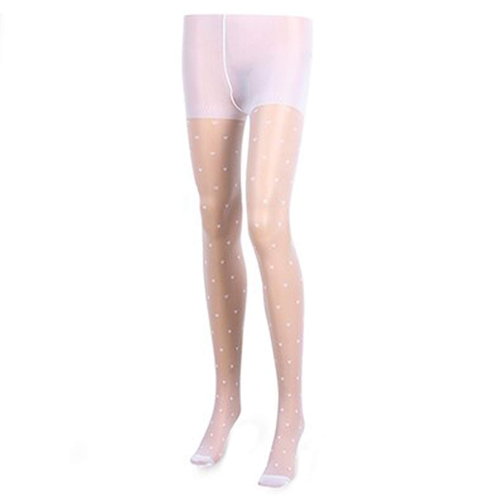 Sexy Women's Mesh Tights - Vintage Fake Tattoo Stockings with Heart Print, Sheer Pantyhose for Date Night & Cosplay