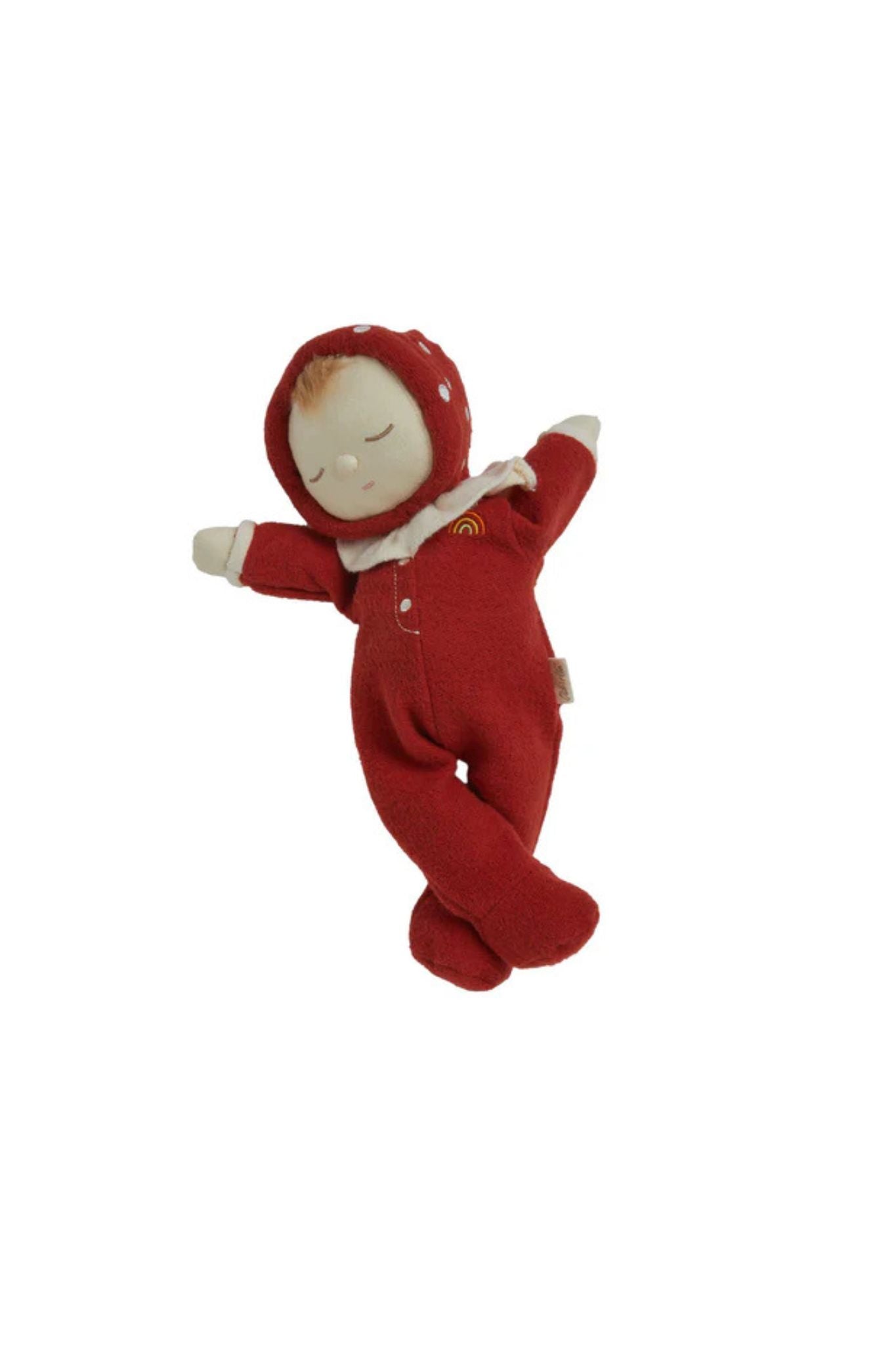 Dozy Dinkum Toadstool Moppet - Red Plush Mushroom Toy for Kids | Perfect for Nursery Decor, Gift Giving & Imaginative Play