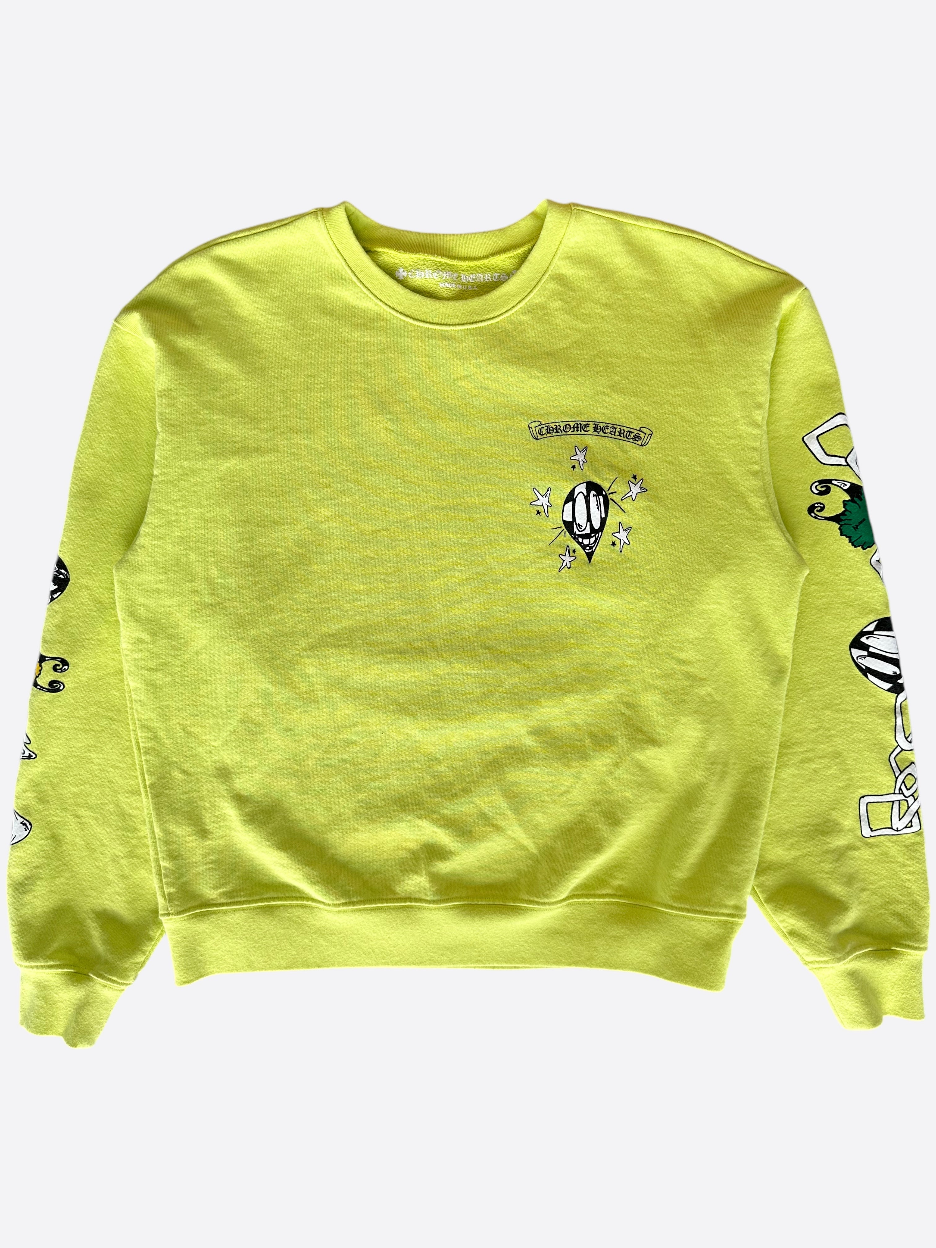 Chrome Hearts Matty Boy Green Chainlink Sweater for Men | Luxury Streetwear Fashion | Perfect for Casual Outfits & Urban Style