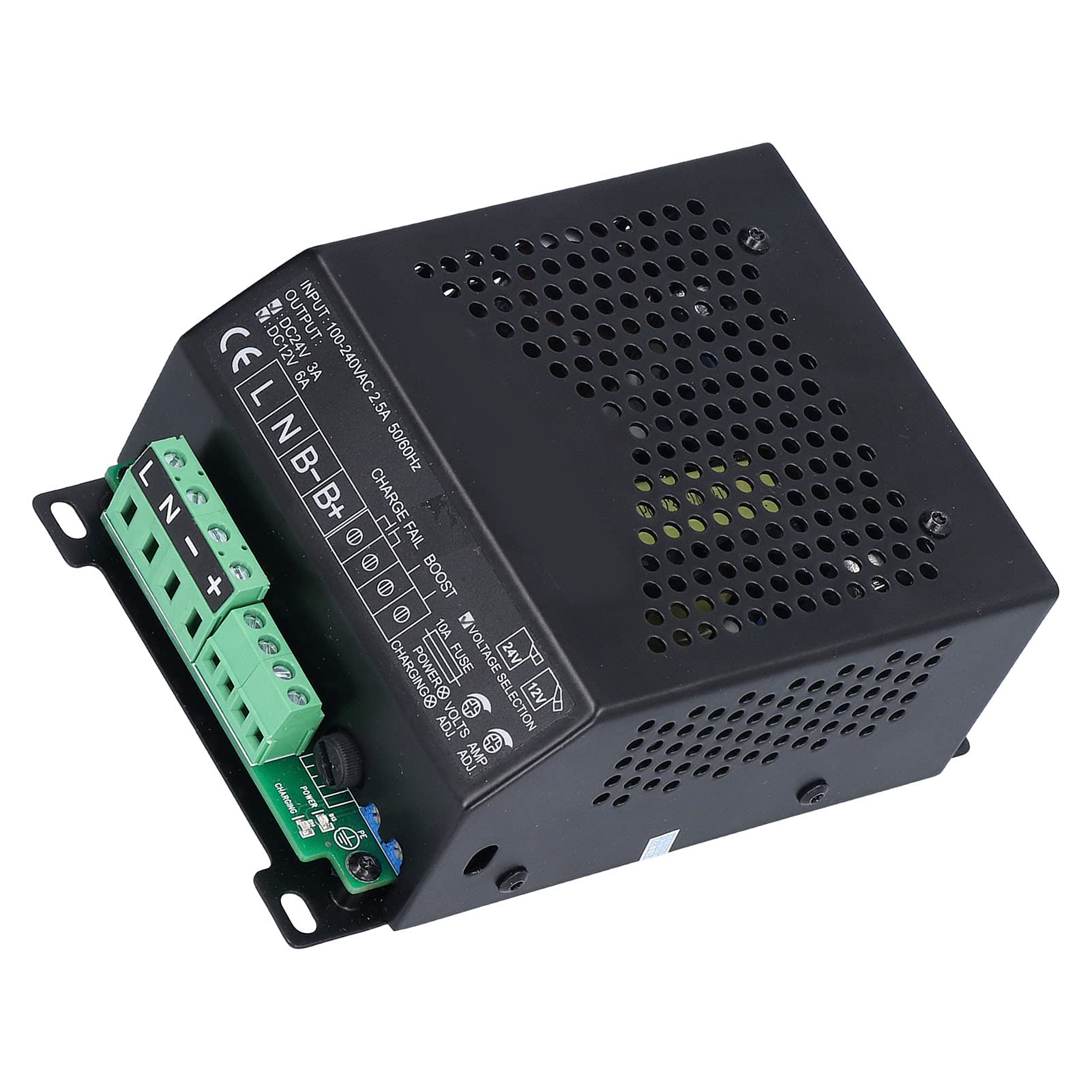 12V 24V Automatic Smart Battery Charger for Generators - AC100-240V Input, Intelligent Floating Charging System - Perfect for Home Backup Power, RV, Marine & Off-Grid Applications