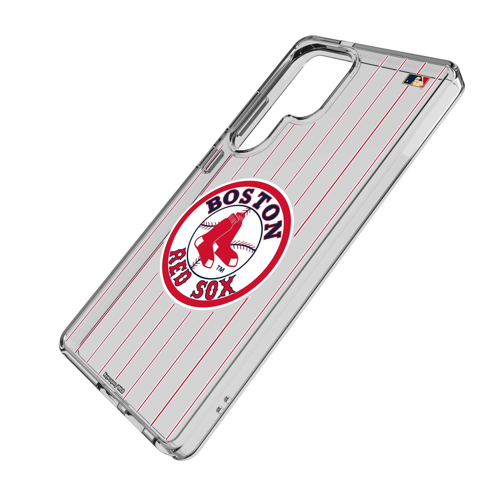 Boston Red Sox 1976-2008 Cooperstown Collection Pinstripe Clear Phone Case for Samsung Galaxy - Perfect for Baseball Fans & Game Day Protection