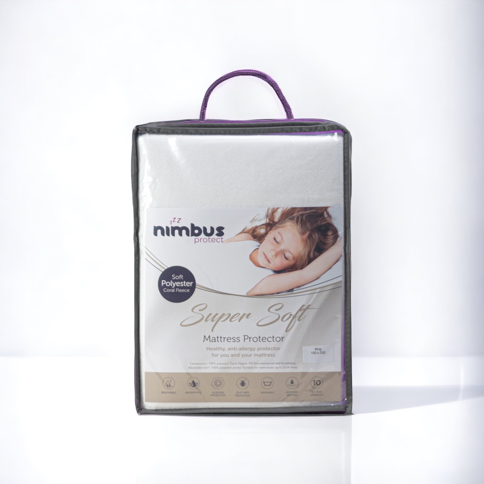 Super Soft Mattress Protector - Waterproof, Hypoallergenic & Breathable Bed Cover for Allergies & Spills - Perfect for Kids, Adults & Pets