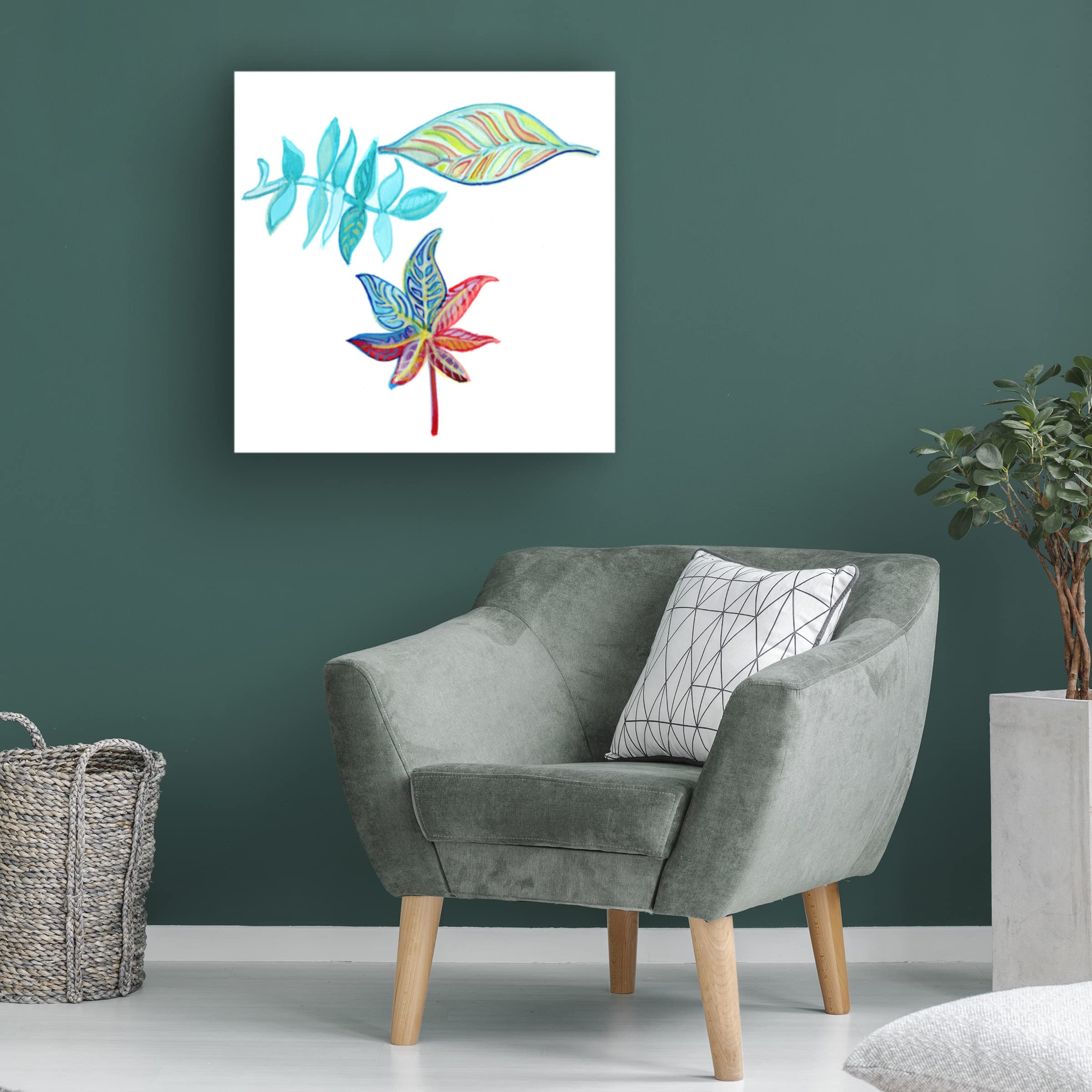 Trademark Fine Art 'Gabriola House No 2' Canvas Wall Art by Josh Byer - 35x35 Inches, Modern Home Decor for Living Room, Bedroom & Office