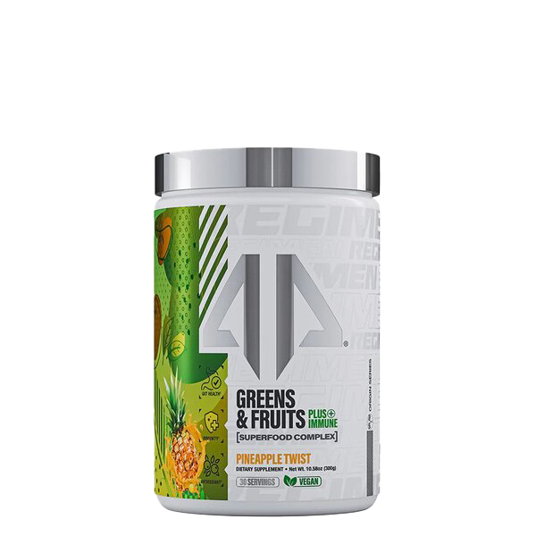 AP Sports Regimen Greens & Fruits Superfood Powder with Immune Support, Pineapple Twist - 300g for Energy Boost & Daily Nutrition - Perfect for Smoothies, Workouts & Healthy Lifestyle